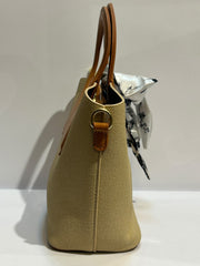 Round Handle Carry Bag - Stylish Elegant Everyday Handbag