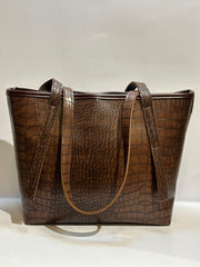 Plain Croco Bag – Textured & Sophisticated Everyday Fashion Bag