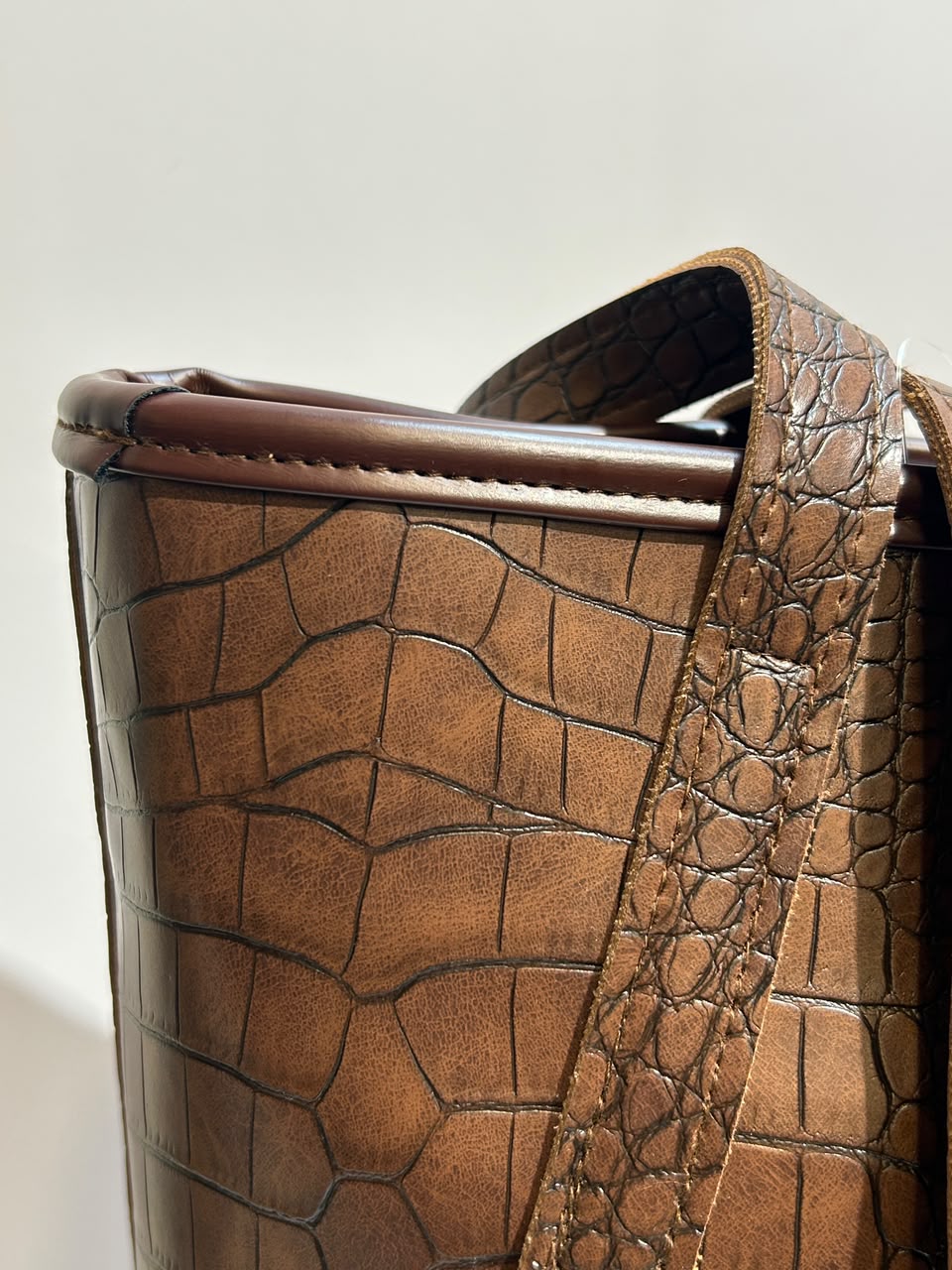 Plain Croco Bag – Textured & Sophisticated Everyday Fashion Bag