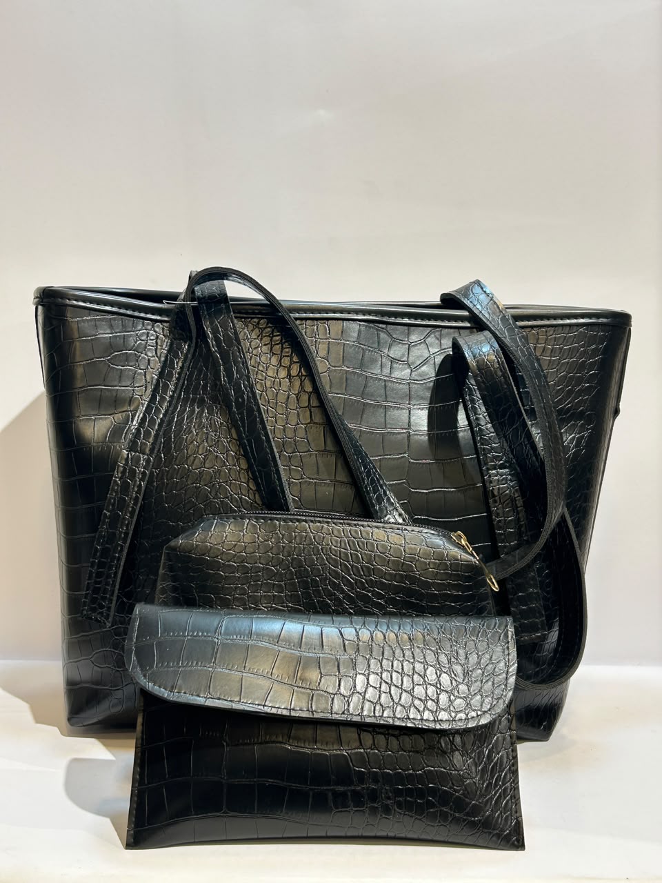 Plain Croco Bag – Textured & Sophisticated Everyday Fashion Bag